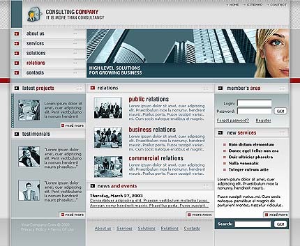 business&nbsp;site template