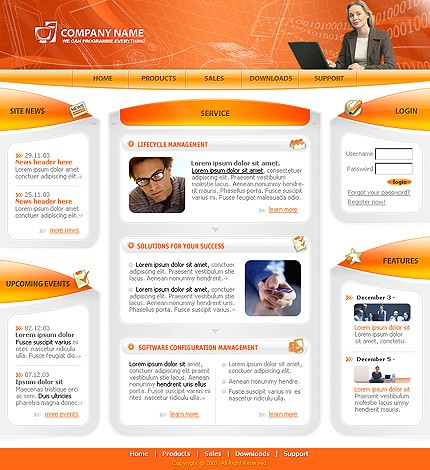 business&nbsp;site template