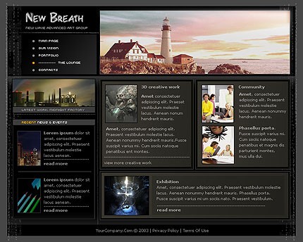 web&nbsp;site template