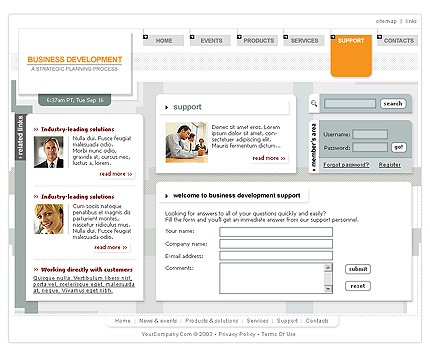 business&nbsp;site template