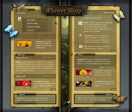 online&nbsp;site template