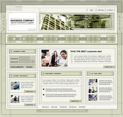 business&nbsp;site template