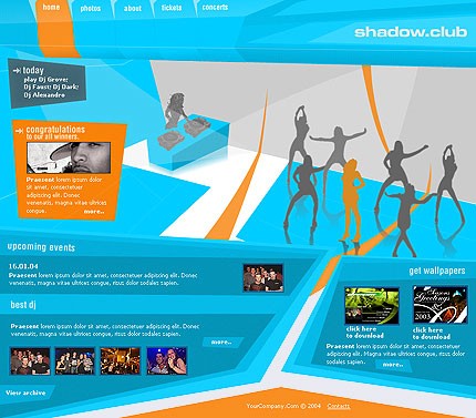 night&nbsp;site template