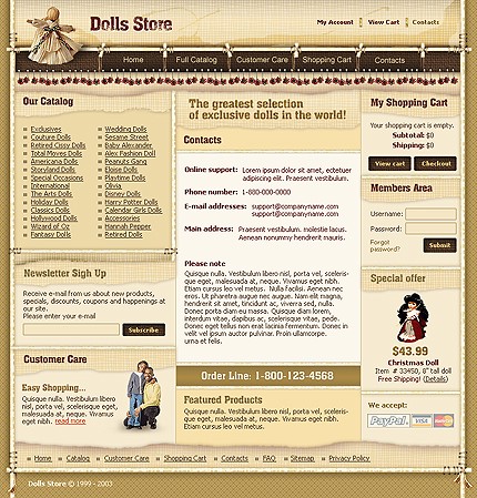 online&nbsp;site template