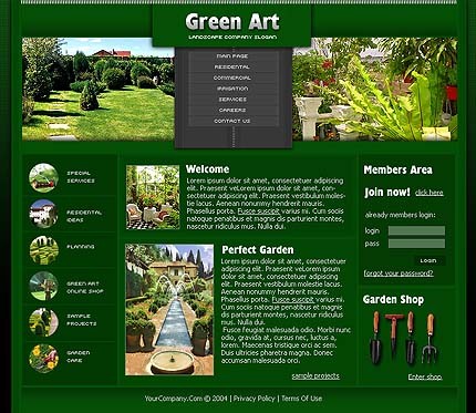 garden&nbsp;site template