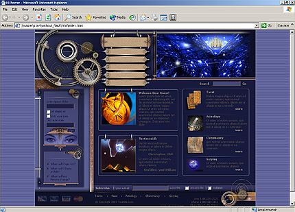 divination&nbsp;website template