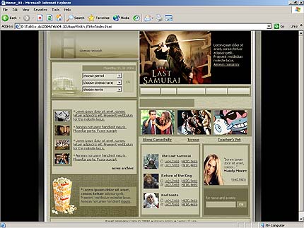 movie&nbsp;website template
