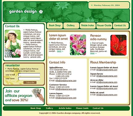 garden&nbsp;site template