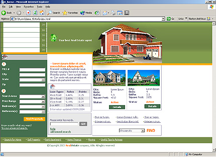 estate&nbsp;website template