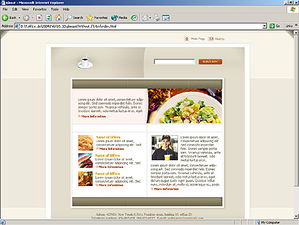cafe&nbsp;site template
