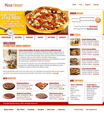 cafe&nbsp;site template