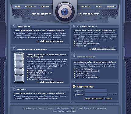 security&nbsp;site template