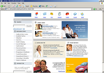 family&nbsp;website template