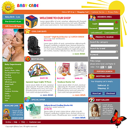 online&nbsp;site template