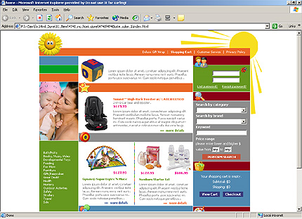 shop&nbsp;website template