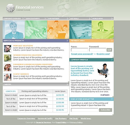business&nbsp;site template