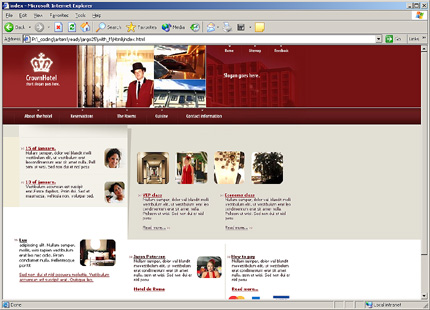 hotel&nbsp;website template