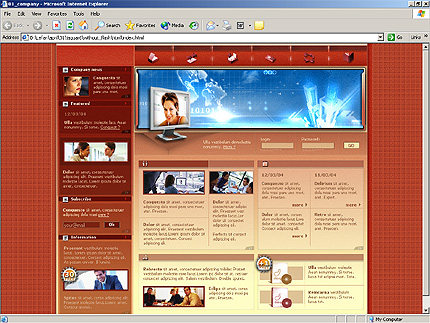 company&nbsp;website template