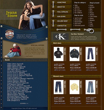 online&nbsp;site template