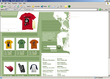shop&nbsp;website template