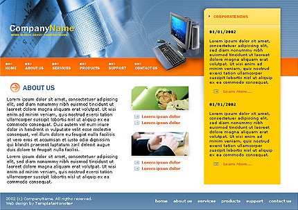 business&nbsp;site template