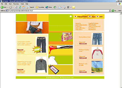 shop&nbsp;website template