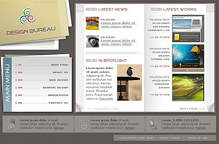 Template #5038, Adobe Photoshop Homepage Screenshot