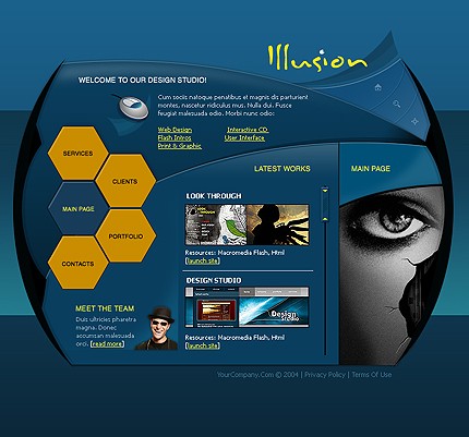 illusion&nbsp;site template