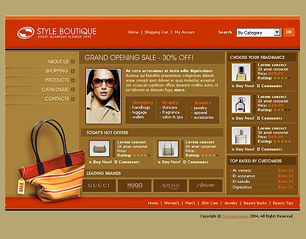 online&nbsp;site template