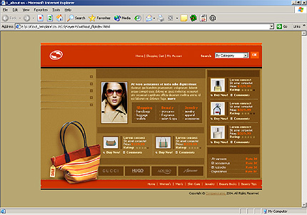 online&nbsp;site template