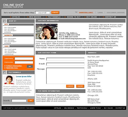 online&nbsp;site template