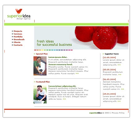 web&nbsp;site template