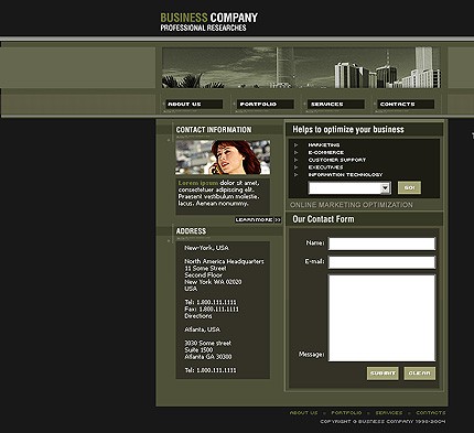 business&nbsp;site template