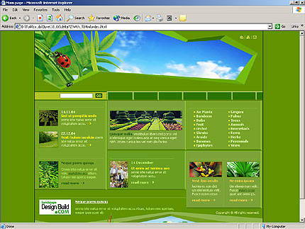 landscape&nbsp;website template
