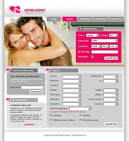 Template #5693, Photoshop Content Page Screenshot