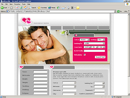 Template #5693, Html Content Page Screenshot
