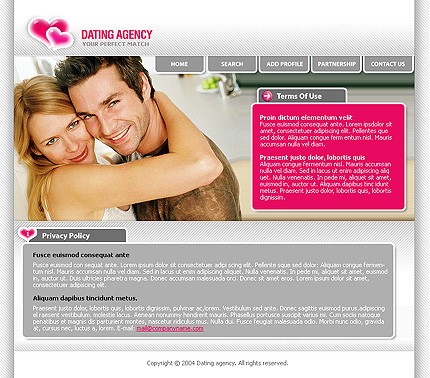 Template #5693, Photoshop Content Page Screenshot