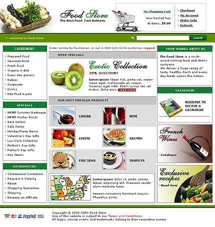 online&nbsp;site template