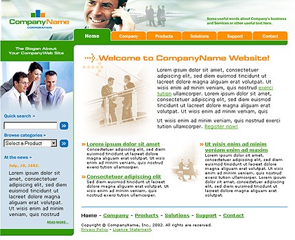 business&nbsp;site template