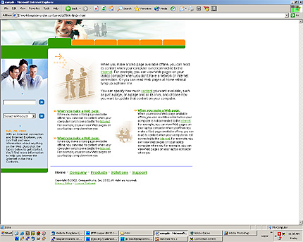 company&nbsp;website template