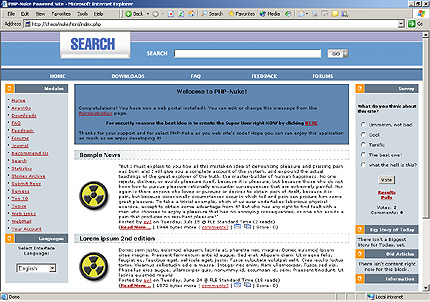 search&nbsp;site template