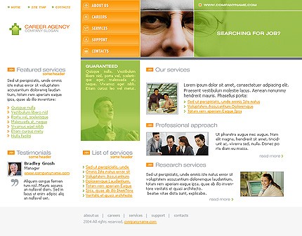 career&nbsp;site template
