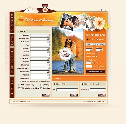 Template #6607, Photoshop Content Page Screenshot