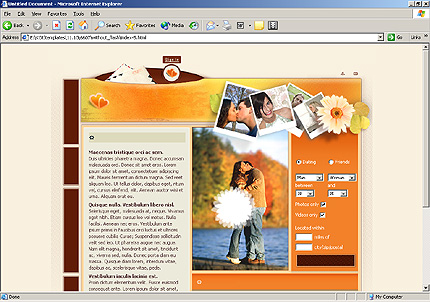 Template #6607, Html Content Page Screenshot