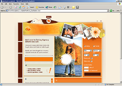 Template #6607, Html Homepage Screenshot
