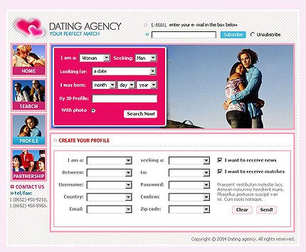 Template #6835, Photoshop Content Page Screenshot