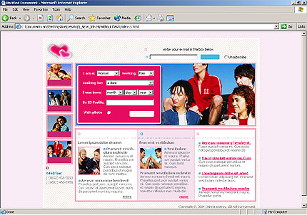 Template #6835, Html Content Page Screenshot