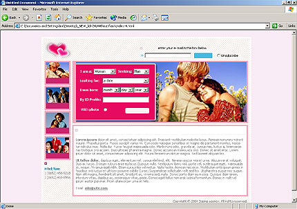 Template #6835, Html Content Page Screenshot