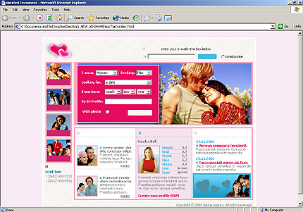Template #6835, Html Homepage Screenshot