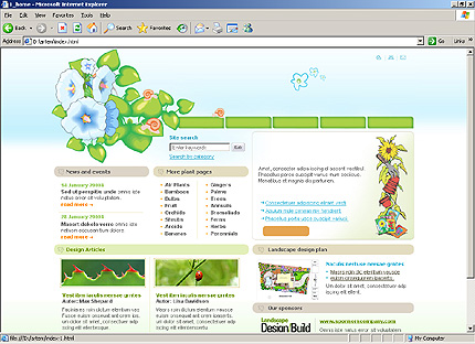 landscape&nbsp;website template